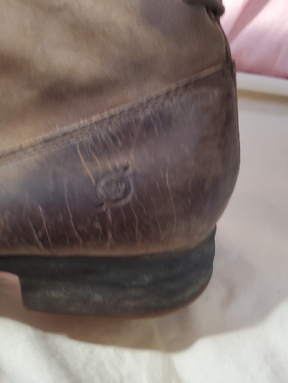 Womens 8 Born Brown Lace-Up Side-Zip Leather Boots - Picture 11 of 14